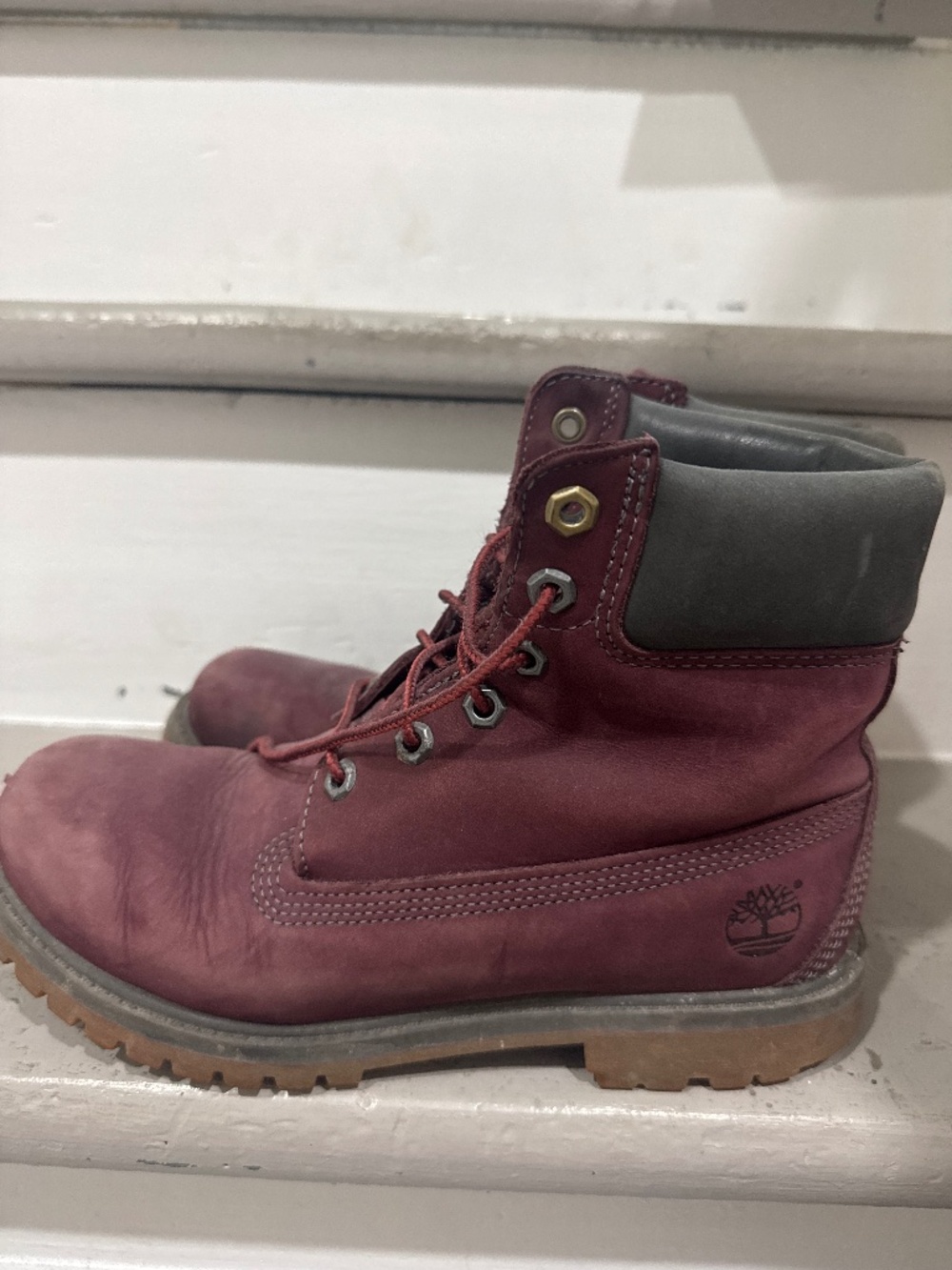 Burgundy Timberland